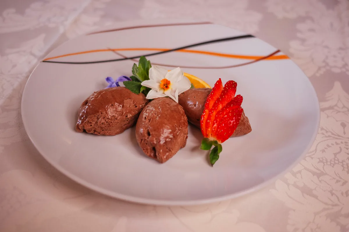 Sorbet au chocolat maison — Auberge Les Platanes Chéserex